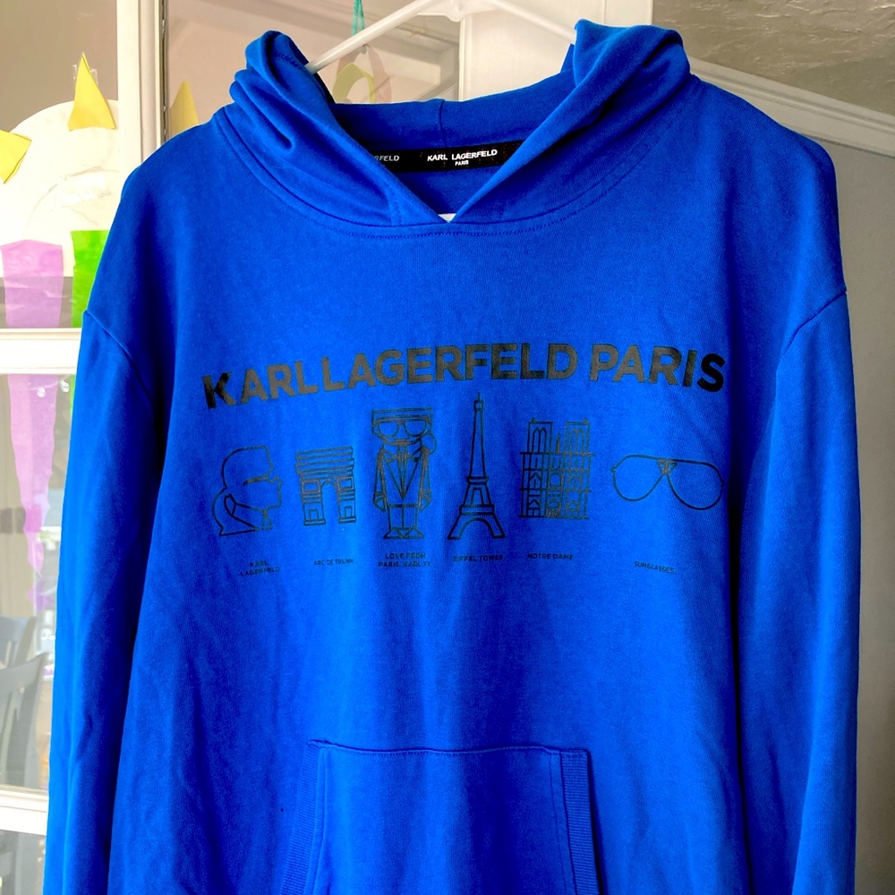 Karl Lagerfeld Paris Cropped Hoodie